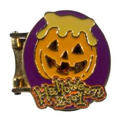 101344 - Halloween 2001 - Pooh & Piglet - Honey Pot Jack-o-Lantern - Hinged - Tokyo Disneyland Resort