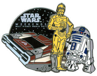 101361 - Star Wars Weekends 2011 - C-3PO & R2-D2 with Starspeeder 1000 - Disney Vacation Club