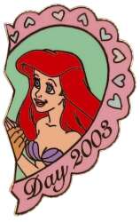 101369 - Valentine's Day - Valentine's Day 2003 Pin Set #3 - Ariel Only - Disney Auctions