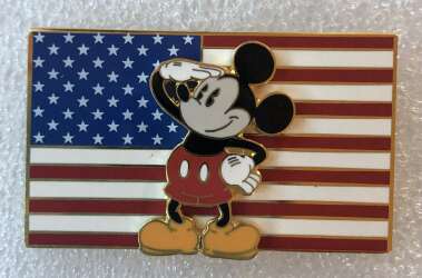 101371 - Disney Catalog - Patriotic - Mickey Mouse - Saluting Flag - Disney Store US