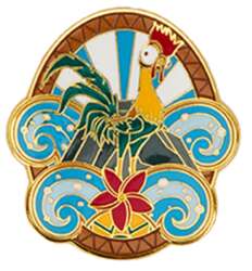 101374 - Hot Topic - Moana Glitter Portraits - Hei Hei - Loungefly