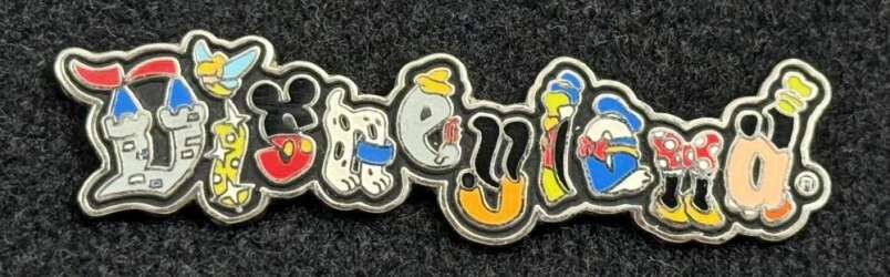 101430 - Disneyland Logo in Character Font - Black Background - Disneyland Resort