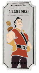 101504 - Pink A La Mode (PALM) - Disney Ticket Series 1 Mystery Pin - Gaston - Disney Licensed alternate image