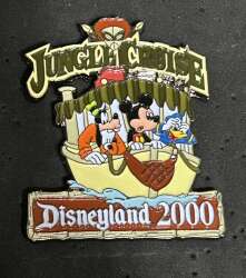 101513 - Disneyland Attractions (2001) Collection - Jungle Cruise 2000 - Soft Enamel Black Metal Prototype - Disneyland Resort