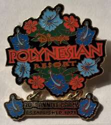 101591 - Disney’s Polynesian Resort 30th Anniversary Dangle - Walt Disney World
