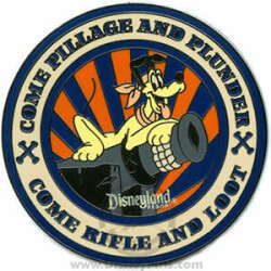 101812 - Mickey's Pin Odyssey: Decals Collection - Come Pillage and Plunder Come Rifle and Loot - Disneyland Resort