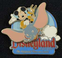 101814 - Disneyland Resort - The Happiest Place On Earth - Mickey and Pluto on Dumbo's Flying Elephants - Disneyland Resort