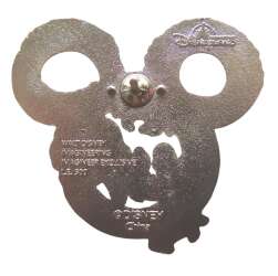 101872 - Fire Breathing Dragons - Mickey Icons - Black on Silver - Walt Disney Imagineering alternate image