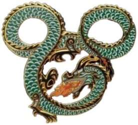 101894 - Fire Breathing Dragons - Mickey Icons - Mini Jumbo - Green - Walt Disney Imagineering alternate image