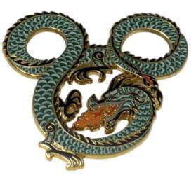 101894 - Fire Breathing Dragons - Mickey Icons - Mini Jumbo - Green - Walt Disney Imagineering alternate image