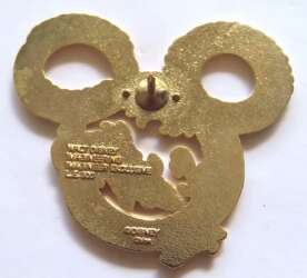 101903 - Fire Breathing Dragons - Mickey Icons - Shiny Gold Metal - Walt Disney Imagineering alternate image