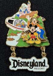 101923 - Disneyland Resort Icons Dangle - Disneyland Resort