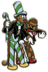 101963 - Silly Symphony - Cookie Carnival - Dapper Gingerbread Gent and Judge - Disney Store US