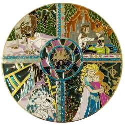 101990 - Fantasy Pin Series: Stained Glass Mosaics - Frozen - Fantasy Unlicensed