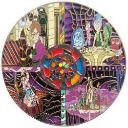 101993 - Fantasy Pin Series: Stained Glass Mosaics - Inside Out - Fantasy Unlicensed