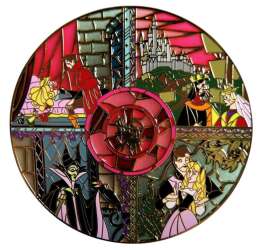 102002 - Fantasy Pin Series: Stained Glass Mosaics - Sleeping Beauty - Fantasy Unlicensed