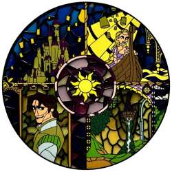 102003 - Fantasy Pin Series: Stained Glass Mosaics - Tangled - Fantasy Unlicensed