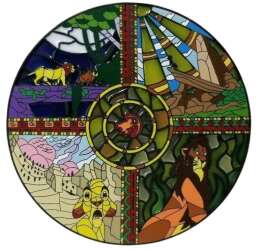 102007 - Fantasy Pin Series: Stained Glass Mosaics - The Lion King - Fantasy Unlicensed