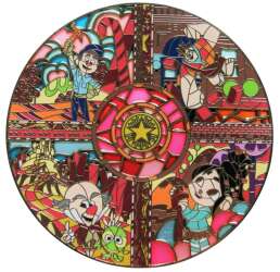 102012 - Fantasy Pin Series: Stained Glass Mosaics - Wreck-It Ralph - Fantasy Unlicensed