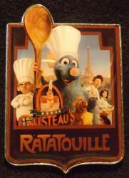 958 - Disneyland Paris Core Pins - Ratatouille - Ratatouille Attraction - Ratatouille Cast - Disneyland Resort Paris alternate image