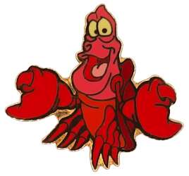 102136 - Disney Ocean Friends Little Mermaid LE 6 Pin Set - Sebastian