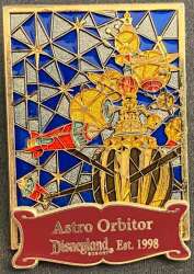 102244 - Stained Glass - 2008 Pin of the Month - Cast Exclusive - Astro Orbitor - Disneyland Resort alternate image