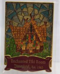 102248 - Stained Glass - 2008 Pin of the Month - Cast Exclusive - Enchanted Tiki Room - Disneyland Resort alternate image