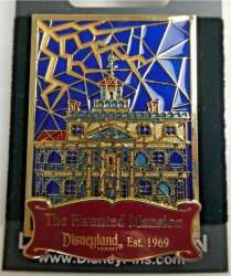 102249 - Stained Glass - 2008 Pin of the Month - Cast Exclusive - Haunted Mansion - Disneyland Resort alternate image