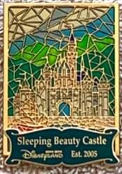 102250 - Stained Glass - 2008 Pin of the Month - Cast Exclusive - Sleeping Beauty Castle - Hong Kong Disneyland - Disneyland Resort alternate image