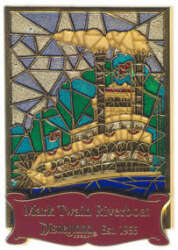 102252 - Stained Glass - 2008 Pin of the Month - Cast Exclusive - Mark Twain Riverboat - Disneyland Resort