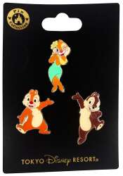 102360 - Tokyo Disney Resort - Chip, Dale, And Clarice Pin Set - Full Set - Tokyo Disneyland Resort