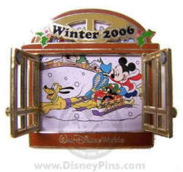 102363 - Winter Windows 2006 - Mickey and Pluto - Walt Disney World alternate image