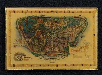 102364 - Disneyland Anniversaries - 45th Anniversary Sam McKim Original Disneyland Map - Disneyland Resort