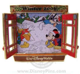 102368 - Winter Windows 2006 - Mickey, Donald & Goofy Snowballs - Walt Disney World alternate image