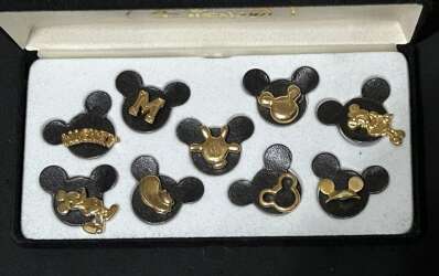 102381 - Disney Store Gold Mickey Mouse Pin Set - Disney Store US