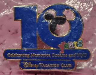 102408 - Disney Vacation Club - 10 Years — Celebrating Memories, Dreams, and YOU (Multicolor Font) - Disney Vacation Club