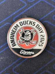 2025 Anaheim Ducks Day Round Pin