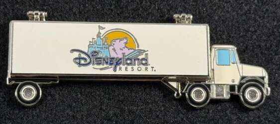 102534 - DLR Cast Member Pin of the Month - Disneyland Resort Trailer- Mickey & Friends Hinge Truck - Disneyland Resort