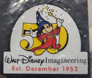 102599 - WDI 50th Anniversary - White Sorcerer Mickey Dome - Est. December 1952 - Walt Disney Imagineering