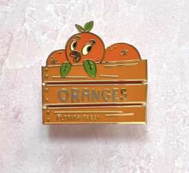 Orange Bird Pin