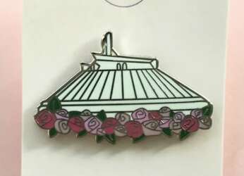 102636 - Floral Space Mountain Pin - Fantasy Unlicensed
