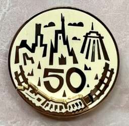 102651 - Fantasy Pin Series: CharmedAndCozy - Pin Pals - Disney World 50th Interactive Sliding Pin - Fantasy Unlicensed