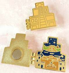102705 - Fantasy Pin Series: CharmedAndCozy - Pin Pals - Mexico Pavilion Temple Hinged Pin - Fantasy Unlicensed