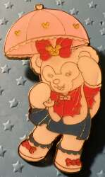 102723 - Duffy & Friends Colour Splash Rainy Day Pin Set - Shellie Mae - Shanghai Disney Resort