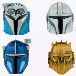 102737 - Hot Topic - Star Wars The Mandalorian Helmet Pin Set - The Mandalorian 3-D Helmet Pin Set - Disney Licensed alternate image