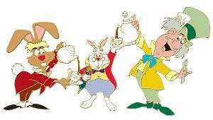 102786 - Disney Sidekick Series - Alice In Wonderland - The March Hare, The White Rabbit, And The Mad Hatter - Disney Store US alternate image