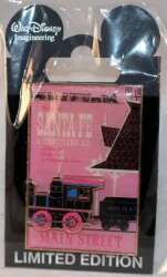 102798 - Disneyland Attraction Posters - Santa Fe Railroad - Main Street - Walt Disney Imagineering