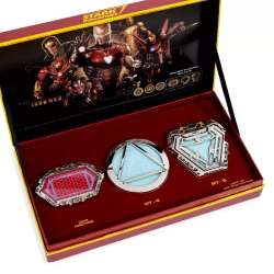 Marvel Iron Man Infinity Saga Arc Reactor Replica Pin Set - Box 2