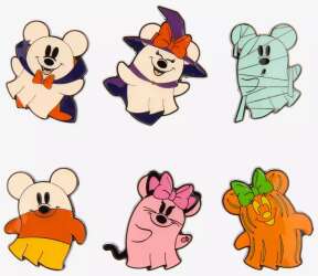 103036 - Hot Topic - Disney Mickey Mouse & Minnie Mouse Halloween Ghosts Blind Box - Unopened Box - Loungefly alternate image