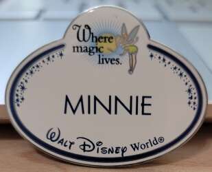 Cast Member Name Tag "Minnie"